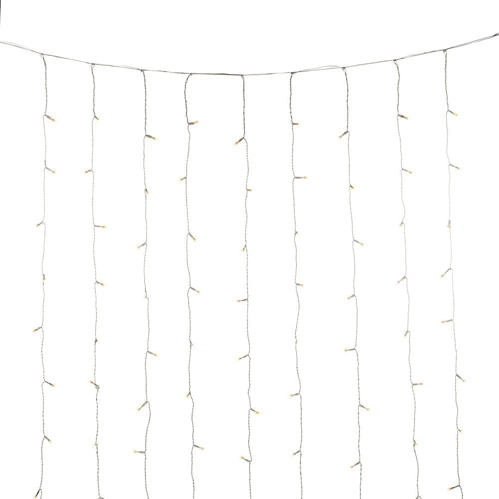 Konstsmide Curtain Light 320 Warm White Frosted LED : 2m x 2m : UK Plug : 2793-133EE