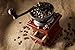 Gourmia GCG9310 Manual Coffee Grinder Artisanal Hand Crank Coffee Mill With Grind Settings & Catch Drawer 11.5 x 11.5 x 17.5 cm
