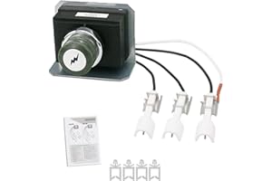 GRISUN 7628 Igniter Kit for Genesis 310 and 320 Gas Grills, 2011 & Newer (Front Mounted Control Panel) Electronic Ignitor, Electrodes Ignitions Kit Weber Genesis 300 Series Gas Grill