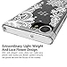 BlackBerry KEYone Case, SWODERS Flower Clear Design Shock Absorbing TPU + Hard PC Bumper Case For BlackBerry KEYone Mercury DTEK70 - White