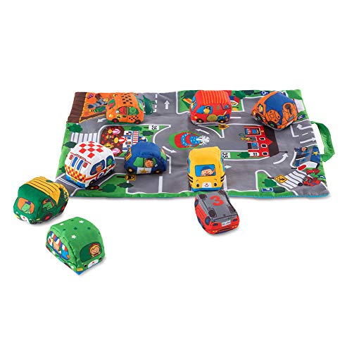 Melissa & Doug Take-Along Town Play Mat (19.25 x 14.25 inches) With 9 Soft Vehicles Melissa & Doug Take-Along Town Play Mat (19.25 x 14.25 inches) With 9 Soft Vehicles