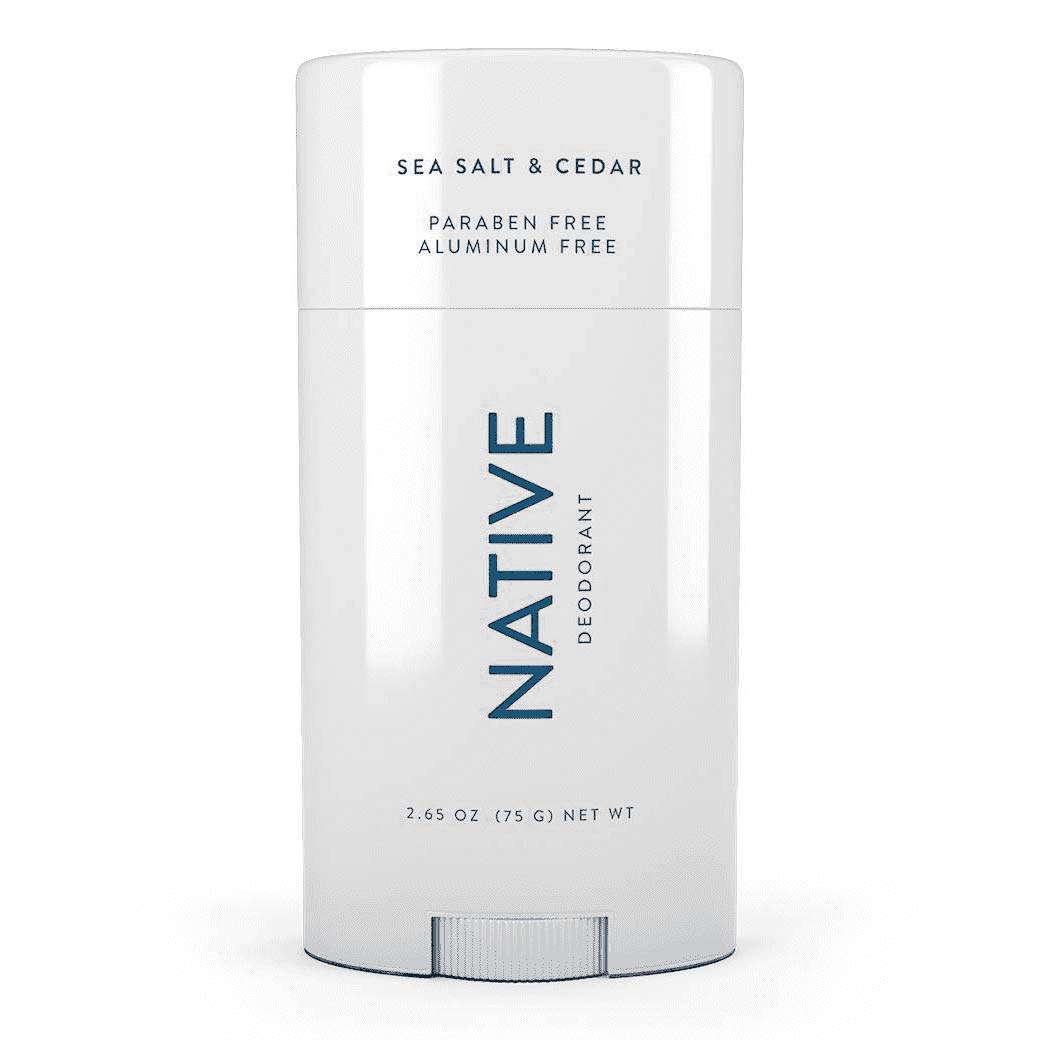 Native Deodorant | Natural Deodorant for Men, Aluminum Free with Baking Soda, Probiotics, Coconut Oil and Shea Butter | Sea Salt & Cedar