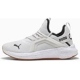 Puma - Womens Softride Enzo 5 Shoes, Color Feather Gray/Wild Berry/Black, Size: 8.5 M US