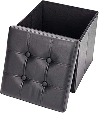 N / A Otomana de Almacenamiento, reposapiés Plegable Acolchado, con