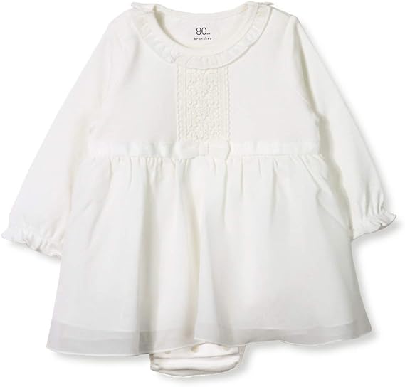 Amazon Co Jp ブランシェス セレモニー ドッキングワンピ風 カバーオール 女児 赤ちゃん 70cm オフホワイト 服 ファッション小物