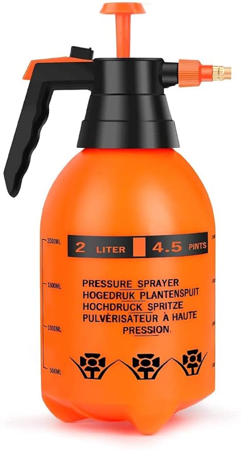 AADESH 1 Pc Garden Pump Pressure Sprayer,Lawn Sprinkler,Water Mister,Spray Bottle for Herbicides, Pesticides, Fertilizers, Plants Flowers 2 Liter Capacity Multicolor