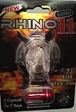 RHINO 11 - Platinum 6000 All Natural Male Enhancement Sex Pill - 3 PACK