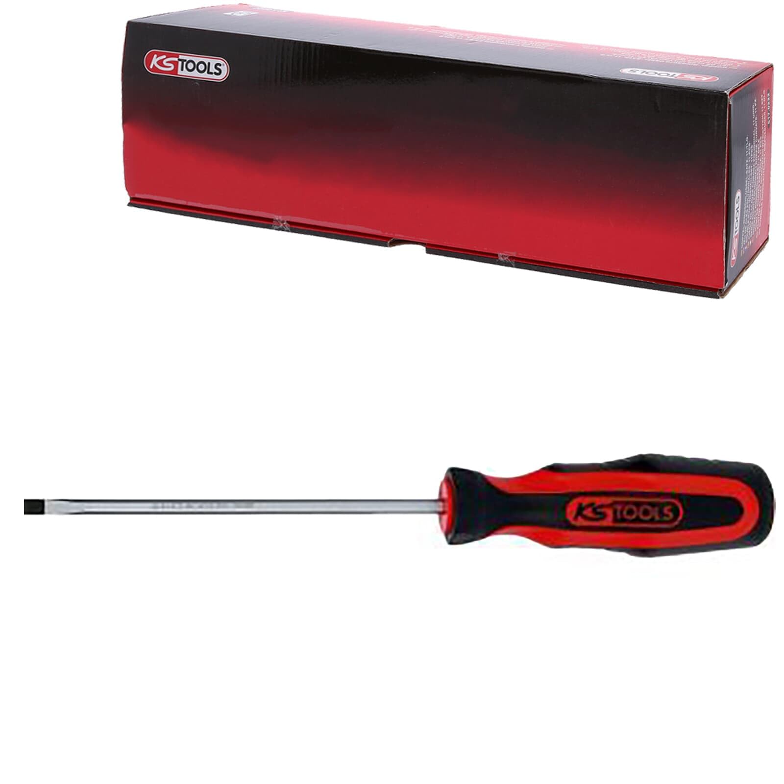 KS Tools 159.1004 4 x 180mm Ergotorque+ Slot Screwdriver