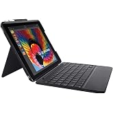 Logitech Slim Combo Case with Detachable Backlit Bluetooth Keyboard for iPad (5th &amp; 6th Generation), Black