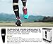 SB SOX Compression Calf Sleeves (20-30mmHg) for Men & Women - Perfect Option to Our Compression Socks - For Running, Shin Splint, Medical, Travel, Nursing, Cycling, and Leg Pain (Black/Gray, Medium)