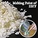 EricX Light Natural Soy Wax 10 Pound,121℉ melt Point, with 120 Candle Wicks and 3 Wick Centering Devices for Candle Making