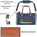 Airline Approved Soft Sided Pet Carrier by Mr. Peanut's, Low Profile Travel Tote with Fleece Bedding, Premium Zippers & Metal Safety Clasp, Under Seat Compatibility, Perfect for Cats and Small Dogs