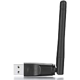 Wireless WiFi USB Dongle Stick Adapter RT5370 150Mbps for MAG 254 250 255 270 275 IPTV Set-Top Box, Jynxbox, Linkbox, Raspberry Pi/Pi 2 3 4 Zero, Pc Laptops Desktop, for Win7, Win8, Mac OS, Linux