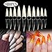 beYou 2Pack Natutal/Clear 2 Color Long Stiletto 1000 Gel Nail Tips(Clear 500tips/ Natural 500tips) 10Sizes,Long Ballerina Nails, Acrylic Nail Tips For Nail Salon 28500 (Long Stiletto)
