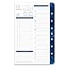 Franklin Covey Daily Planner Refill, Monticello, 2 PPD, 5-1/2 x 8-1/2 Inches, White/Blue (FDP36229)