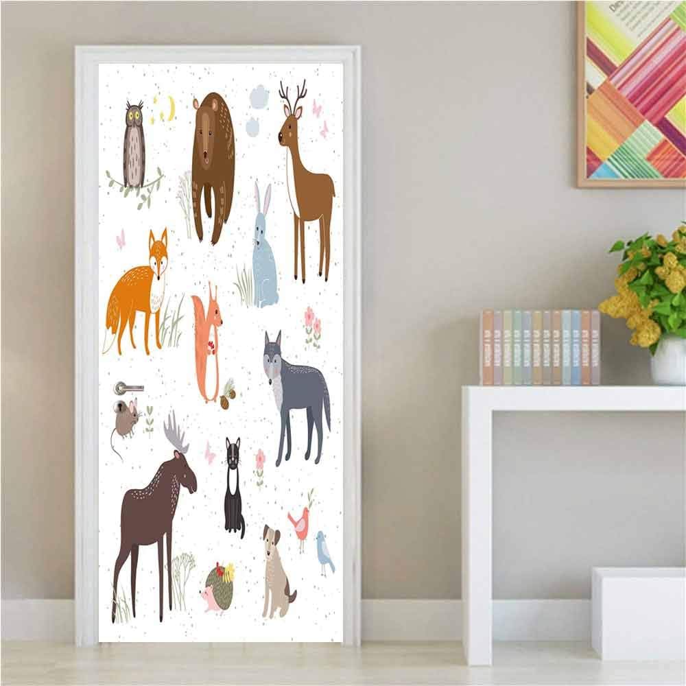 Amazon Com Cabin Decor 3d Murals Wall Stickers Cute Animals In