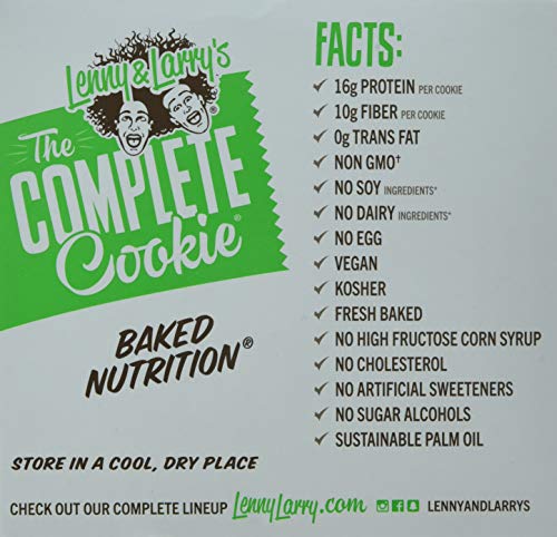 Lenny & Larry's The Complete Cookie, Choc-O-Mint, Soft Baked, 16g Plant Protein, Vegan,4-Ounce Cookies (Pack of 12) - Thumbnail 6