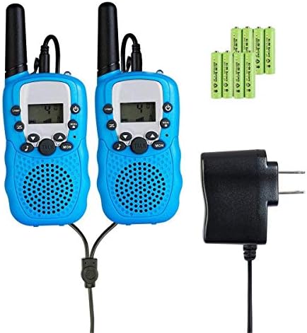 Rechargeable Walkies Talkies, GZL 22 Channels FRS/GMRS UHF Two Way Radios 3 Miles Handheld Mini Kids Walkie Talkies for Boys Girls Best Gifts Kids Toys with Built in Flashlight