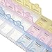 LOHOME® Weekly Pill Organizer, 7 Day 21 Slots Pill Medicine Storage Box Three-time-a-Day Pill Detach Case Weekly Medtime Planner for Medications Supplements and Vitamins (Blue + Pink + Yellow)