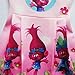 ZHBNN Trolls Little Girls Printed Princess Dress Cartoon Party Dress (Pink,100/2-3Y)