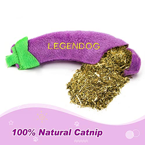 Legendog 4PCS Catnip Toys for Cats, Original 100% Catnip Filled Kitten Toys, Cute Cat Toys Set