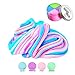 ESSENSON Fluffy Slime - Jumbo Floam Cloud Colorful Rainbow Slime Stress Relief Toy for Kids and Adults Soft Stretchy and Non-Sticky 7 OZ
