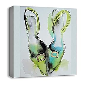 Canvas Wall Art Beautiful Abstract Heals Painting Artwork for Home Prints Framed - 12x12 inches