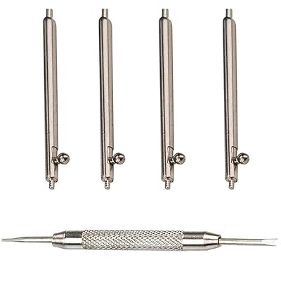 22mm Quick Release Spring Bars Watch pins &amp; Gear S3 / Galaxy Watch 46mm Pins, 22mm Stainless Steel Watch Pins 4PCS Diameter 1.5mm + Spring Bar Tool by OTOPO (22mm)