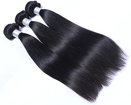 ELLSHOW Brazilian Straight Virgin Human Hair Bundles Crochet Extension Nature Color 100g/Lot 16 18 20inch