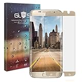 [Case Friendly] Galaxy S7 Edge Screen Protector,JRG Premium Curved Tempered Glass for Samsung Galaxy S7 Edge (Not Full Coverage),Gold