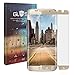 [Case Friendly] Galaxy S7 Edge Screen Protector,JRG Premium Curved Tempered Glass Samsung Galaxy S7 Edge (Not Full Coverage),Gold