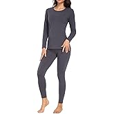 wirarpa Women's Cotton Thermal Underwear Set Lightweight Long Johns Base Layer Pajama Set for Women Top Bottom