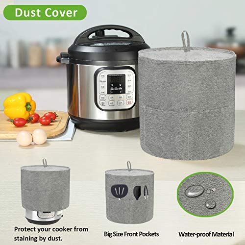 Pressure Cooker Accessories Compatible with Instant Pot 8 Qt - Steamer Basket, Dust Cover, Glass Lid, Silicone Sealing Rings, Egg Bites Mold, Springform Pan, Egg Steamer Rack and More - Thumbnail 2