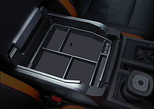 HIGH FLYING Interior Accessories Central Console Armrest Storage Glove Box Organizer Pallet Tray For Ford F150 F-150 2015 2016 2017 - Thumbnail 3
