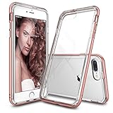 iPhone 7 Plus Case, Ringke [Frame] Dual Layered TPU + PC Bumper [Drop Protection] Clear Back Shock Absorption Fluid Curved Edge Enhance Protective Bumper for Apple iPhone 7 Plus 2016 - Rose Gold