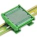 Electronics-Salon DIN Rail Mounting Carrier Housing with Prototype Board, PCB Size 77.4 x 72mm