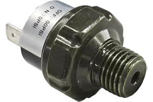 BDZMC 70-100 PSI Air Pressure Switch, 1/4" NPT Thread Air Compressor Pressure Switch, DC 24V 12V Pressure Switch, 70 PSI Air Horn/Tank Pressure Switch (70-100PSI)