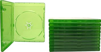 Amazon Com 10 12mm Replacement Video Game Cases Translucent Green Compatible With Xbox One Computers Accessories