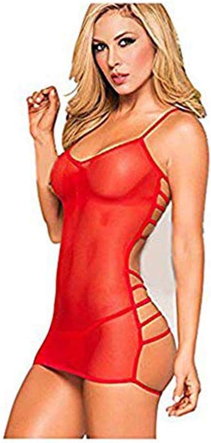 SZJHSexy Lingerie, Women Lingerie Sexy Underwear Teddy Deep V Halter Lace Bodysuit Ceinture Anchor Suit Transparent Pajamas