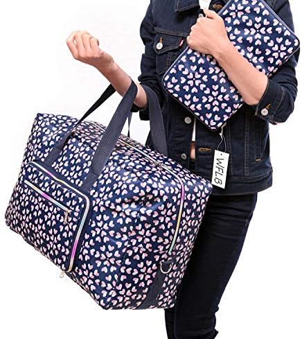 Large Foldable Travel Duffle Bag For Women Hospital Bag Cute Floral Tote Handbag Shoulder Weekender Overnight Carry On Checked Luggage Bag For Girls 2 Large Foldable Travel Duffle Bag For Women Hospital Bag Cute Floral Tote Handbag Shoulder Weekender Overnight Carry On Checked Luggage Bag For Girls