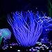 niceEshop Glowing Artificial Soft Sea Anemone Coral Plant for Aquarium Decoration, Blue