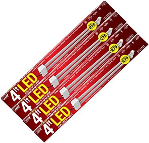 LED Utility Shoplight 38 watt 4 feet (48"). 4100k soft white. Hanging hardware included. Ready to use Plug &amp; Play