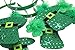 Moon Boat 10PCS St Patricks Day Accessories: Headband Green Head Boppers with Shamrock Leprechaun Irish Hat Flag- Saint Patrick's Party Costume Decorations for Kids Women