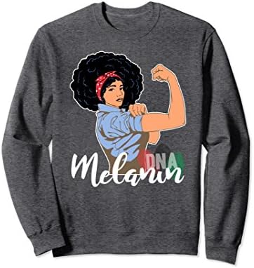 Unisex Educated Black Queen Dashiki Melanin Queen Long Sleeve Shirt XL: Dark Heather