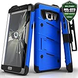 Samsung Galaxy Note 7 Case, Zizo Bolt Cover with [.33m 9H Tempered Glass Screen Protector] Included [Military Grade] Armor Case Kickstand Holster Belt