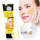Zinnor 24k Gold Collagen Peel-off Facial Mask Whitening Anti-Wrinkle Face Masks Skin Care Face Lifting Firming Moisturize (4.23oz)