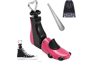 eachway Shoe Stretcher Women Men Professional Boot Stretcher Adjustable Width Length for Wide Feet (S (Wm's 6-10;men's 5-9) Rose 1pcs)