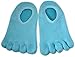 5-Toe Gel Lined Foot Moisturizing Socks by NatraCure – Aloe & Shea Infused Fuzzy Hydrating Socks - Soft Feet Moisturizer Spa & Pedicure Socks for Dry Cracked Heels, Calluses - Size: XX-Small