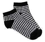 Mary Martin Designs Women's Houndstooth Size 9-11 (Fits Shoe Size 4-10.5) Black
