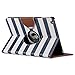 ULAK iPad Air Case, 360 Degrees Rotating Stand Protective Case Smart Cover for Apple iPad Air with Automatic Wake/Sleep Function (Navy Blue/White Stripes)